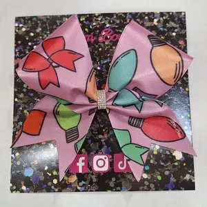 Christmas Things Cheer Bow - Pink