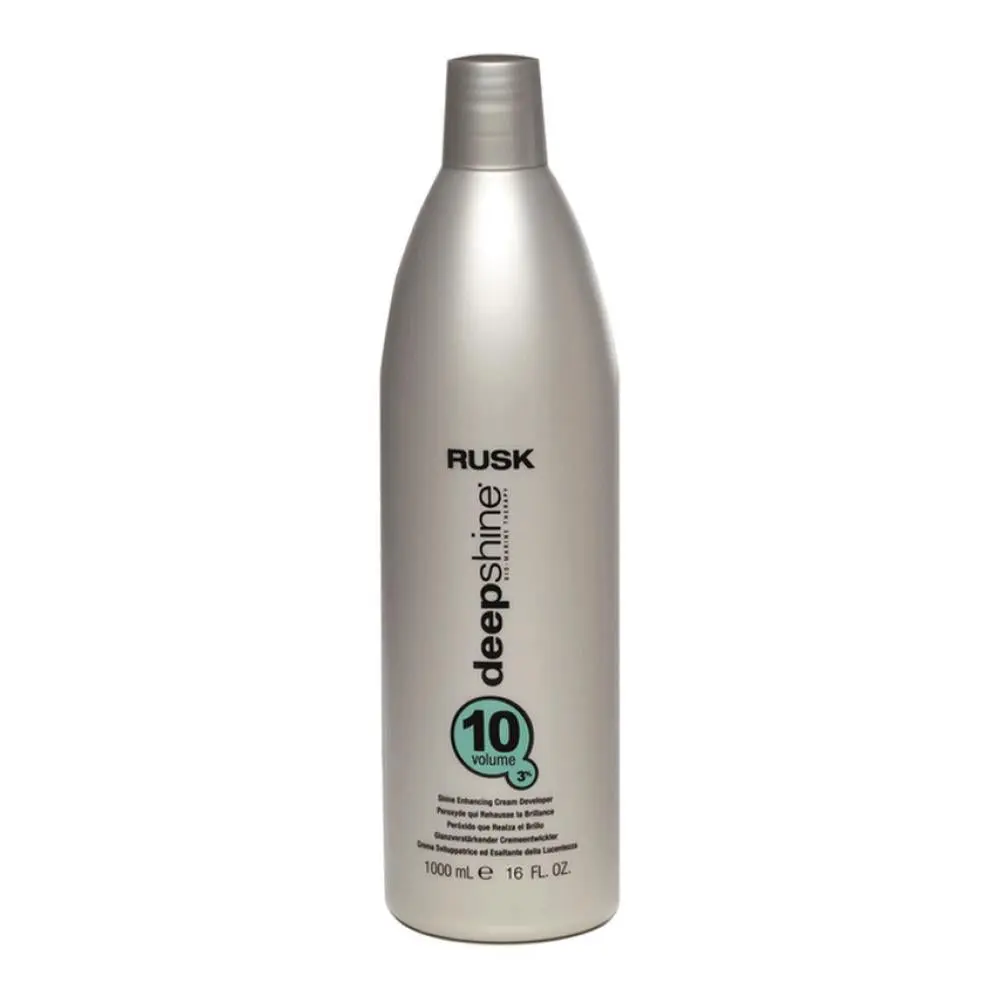 RUSK Deepshine Shine Enhancing Cream Developer with Marine Therapy for Professional Hair Coloring, Conditioning Liquid, 20 Volume, 16 oz, Fragrance, Long Lasting Shine, Contains Alcohol, Dyeing Hair, Gray Hair Coverage