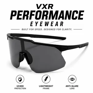 VRX Performance Eyewear - Lightweight Full-Shield Design with UV400 Protection & Anti-Glare Vision for Running Cycling Gym & Outdoor Activities