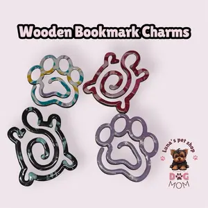 Wooden Bookmark Charm