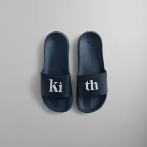 KITH Women's Monogram Printed Slides - Green 40 MSRP: $80