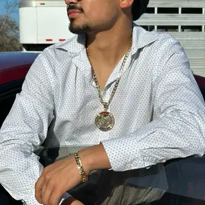 Centenario-8 Laminated gold jewelry accessories chain 9mm 24 inches