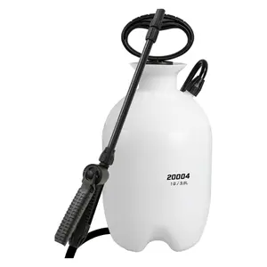 1 Gallon Pump Sprayer for Lawn & Garden, Handheld Pressure Sprayer with Adjustable Nozzle, Translucent Tank, Long Reach Hose for Weed Control, Plant Care & Outdoor Spraying