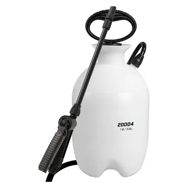 1 Gallon Pump Sprayer for Lawn & Garden, Handheld Pressure Sprayer with Adjustable Nozzle, Translucent Tank, Long Reach Hose for Weed Control, Plant Care & Outdoor Spraying
