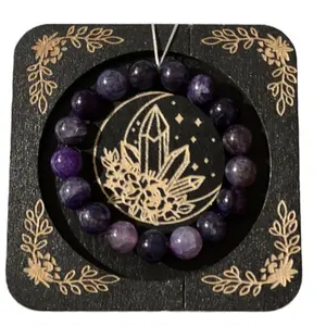 Maleficent agate crystal bracelet Unisex Gemstone