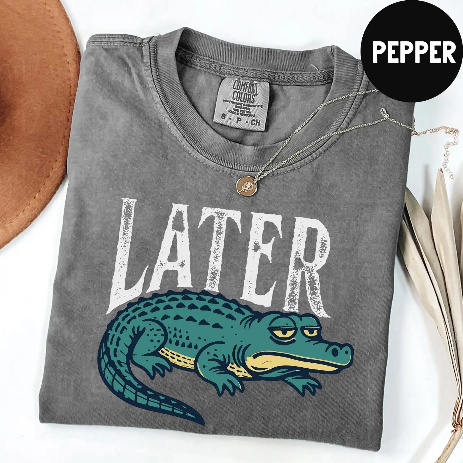 Later Gator T-Shirt, 90s Y2K Funny Graphic Alligator Sweatshirt