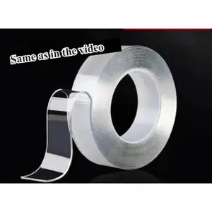 Nano Double Sided Adhesive Tape, Heavy Duty (9.85FT), Clear Mounting Tape, Picture Hanging Adhesive Strips