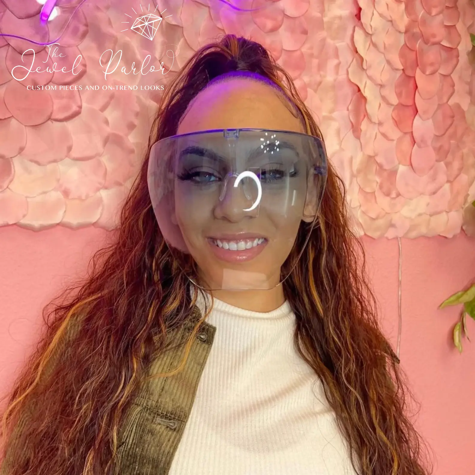 Fashion Face Shield Full-face Sunglasses