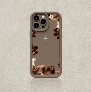 【1pcs】Daily Reminder Aesthetic Phone Case | Boho Floral Minimalist Cover, Soft Drop-Proof Bumper, Perfect Timeless Gift for Her, Fits All iPhones