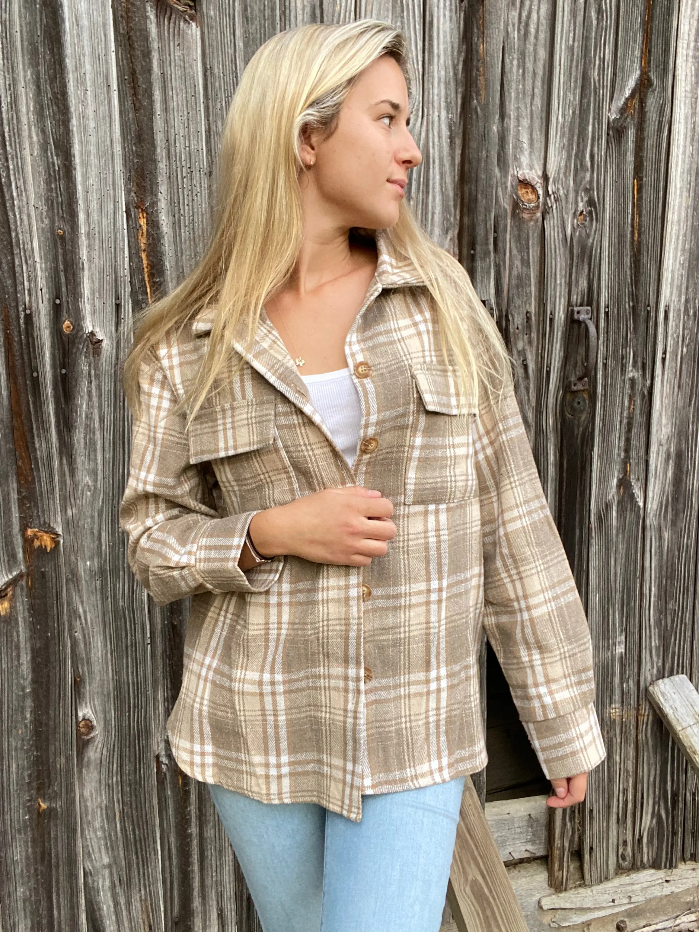 Abby Striped Flannel