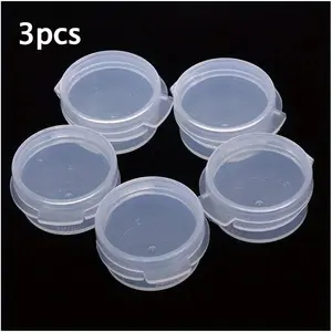 Makeup jar with snap-on lid - A storage container for makeup, travel, and sample mixing.