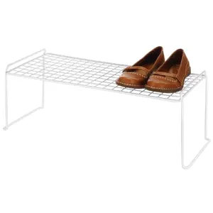 Whitmor Mfg. 8023-3120 White Expandable & Stackable Shoe Rack Pack Of 6