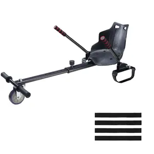 fathersdaygift VEVOR Hoverboard Seat Attachment(Not included hoverboards), Compatible with All 6.5 8 8.5 10 Hoverboards, Grips Control, Adjustable Frame Length and 220 LBS Load Capacity, Hover Board Go Karts Accessory, for Kids Adults.