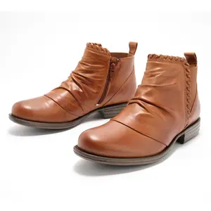 Miz Mooz Leather Whip Stitch Ankle Boots - Lynda