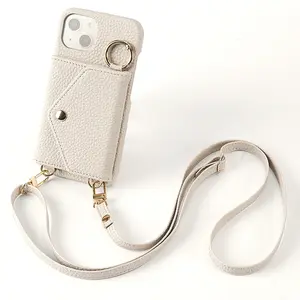 2026 New Crossbody Phone Case with Strap, Magnetic Card Slot Wallet, Shockproof Protection for iPhone 17/16/15 Series