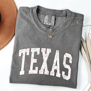 Texas, Football, Sports, Game Day, Big Game, Touchdown, Tailgate Party, University, College, State Tshirt, Women's Comfort Colors Tshirt, Graphic Tee