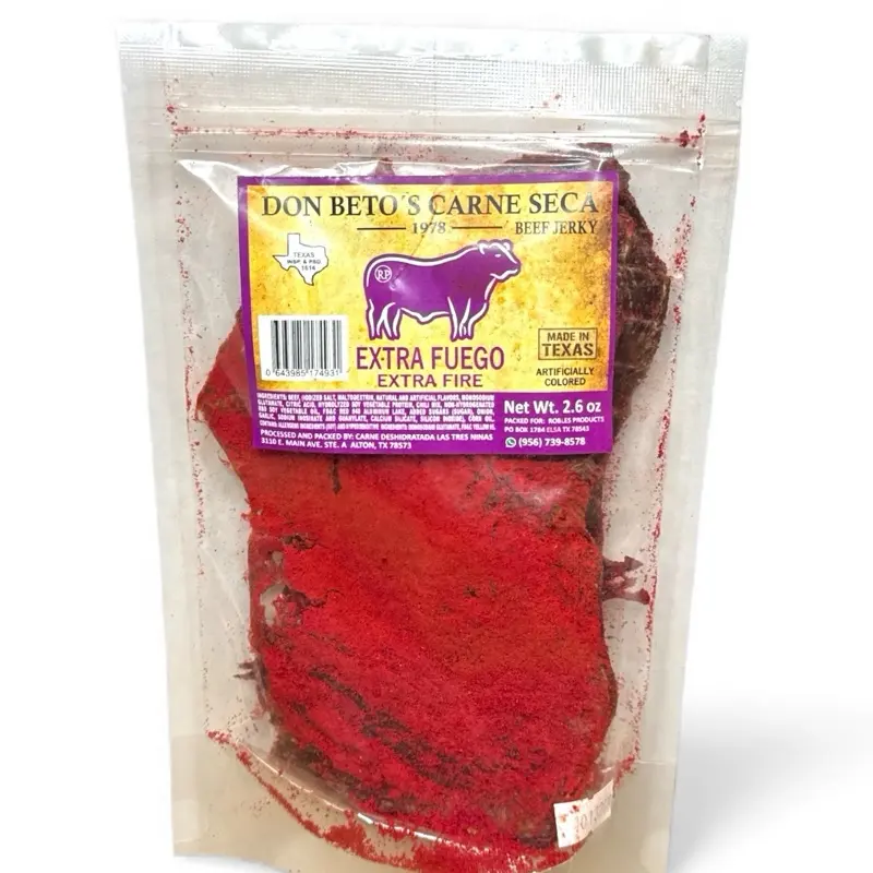 Don Beto’s Beef Jerky-Extra Spicy Flavored 2.6 oz