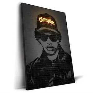 Eazy-E NWA Compton Rap Abstract Neon Effect Wall Art Poster
