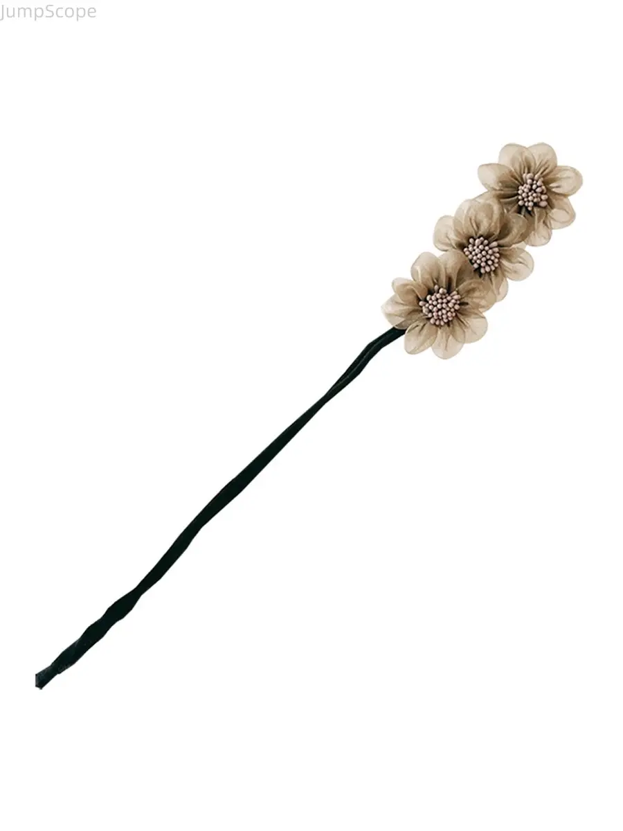 Lazy Girl Bun Maker | Get Salon-Quality Bun in Seconds, Save Time Every Morning Hair Bun Styler with Flowers | Suitable for All Hair Types, Long-Lasting Hold