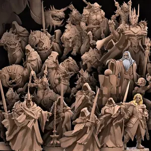 Bullet Rings PT.2 RPG Unpainted 3D Printed Miniatures Middle-Earth Series LOTR