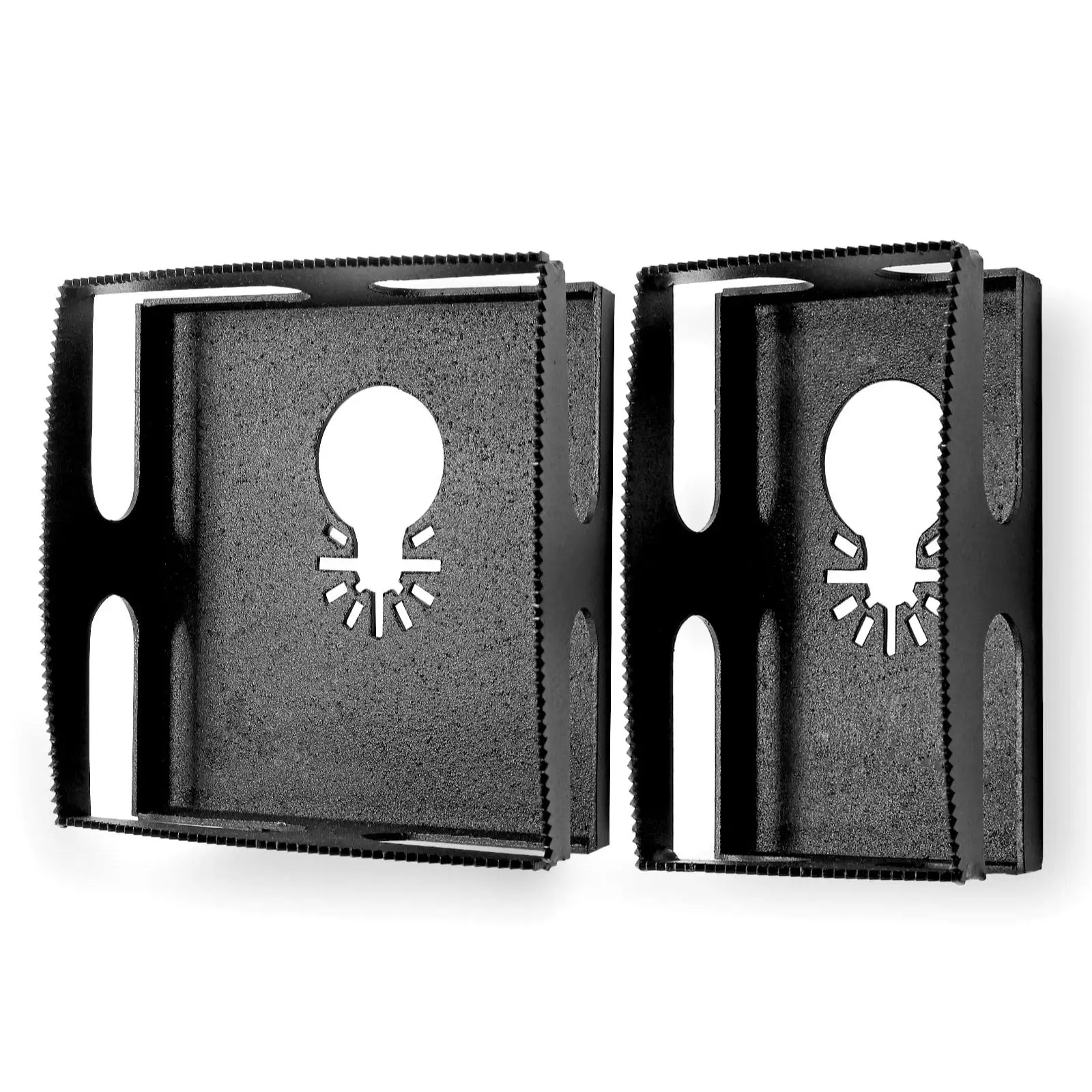 Stainless Steel Woodworking Square Hole Cutter, Drywall Oscillating Tool Outlet Box Cutter, Electrical Box Drywall Outlet Cutout Tool, One Step in Pla