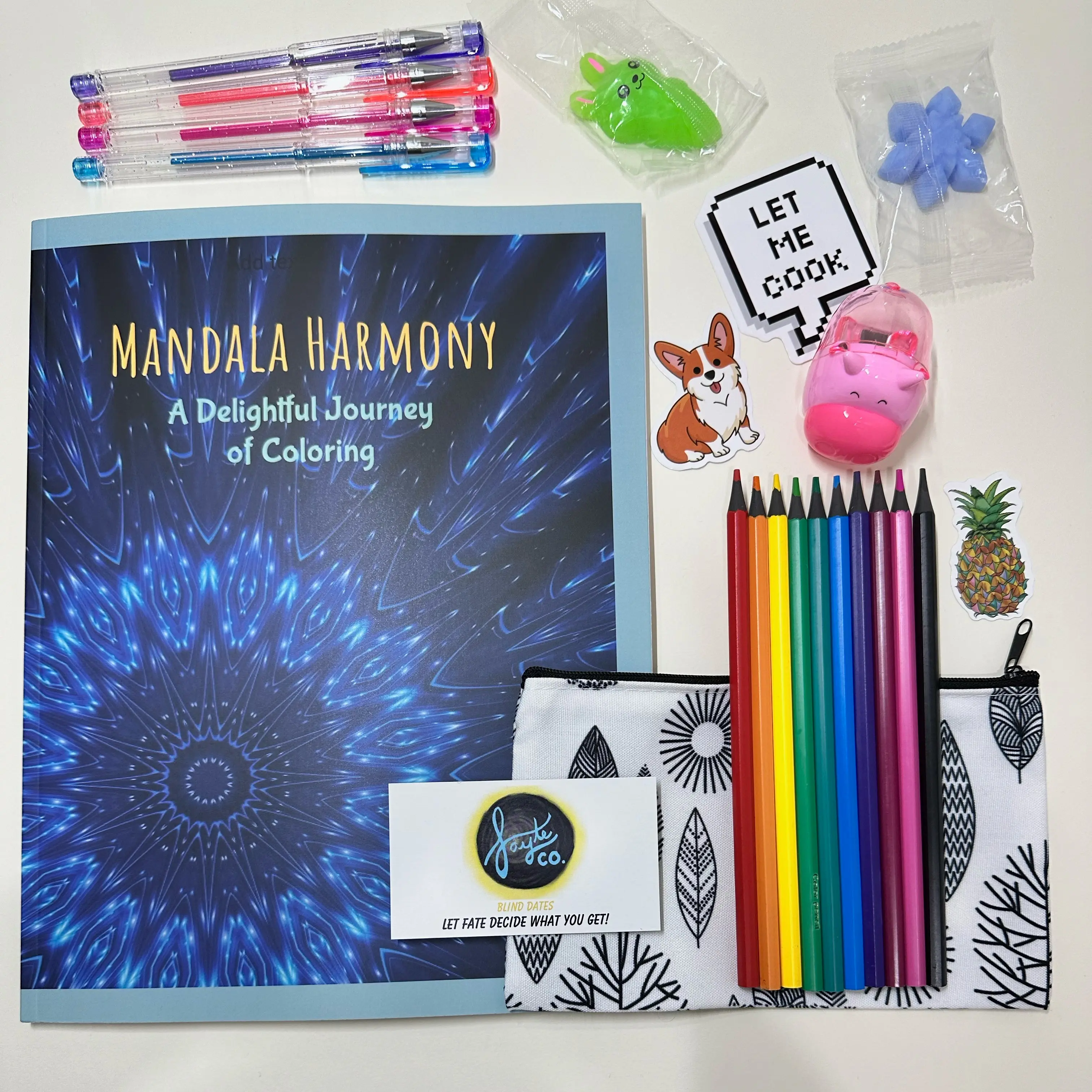 Blind Date With a Coloring Book Deluxe Colored Pencil Kit