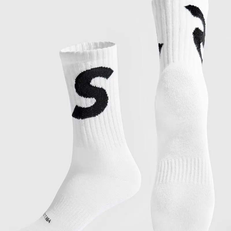 SIINSIIN Women's Cotton Athletic Crew Socks - Female Casual Closed Toe, Classic White, Breathable, Supportive, Durable, Stretchable, Maintains Freshness, Machine Washable, All Seasons, Easy to Match, All-Day Protection, Great for Gym, Running