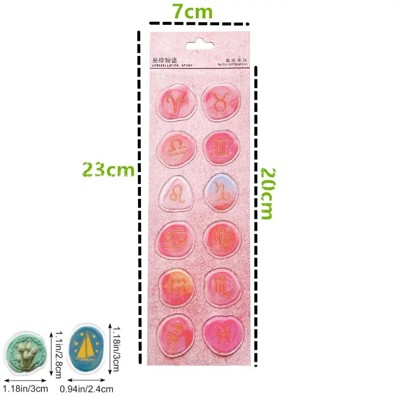 Wax Seal Stickers 12 Pcs, Envelope Seal Stickers Wedding Envelope Seals for Envelopes, Scrapbooking, Greeting Cards, DIY Decoration Wedding Party Invitations Random 1 Sheet Handmade Gifts Crafts