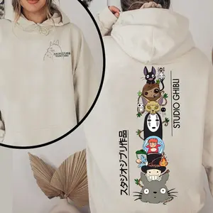 Studio Ghibli Hoodie Sweatshirt, Studio Ghibli Shirt, Howls Moving Castle, Spirited Away, Ponyo, My Neighbor Totoro, Hayao Miyazaki, Anime Sweatshirt