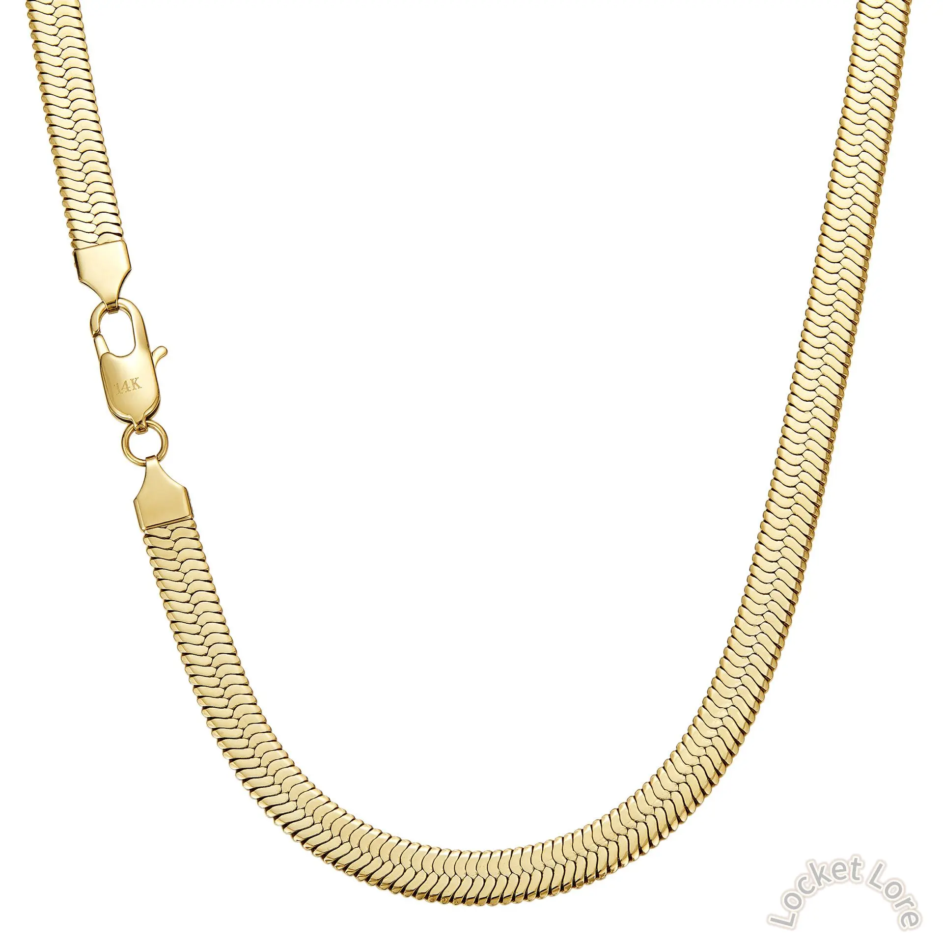 Blade chain necklace, titanium steel necklace, flat snake chain, piece chain, 18K gold necklace, simple geometric necklace, fashionable commuting accessory Mother's Day gift