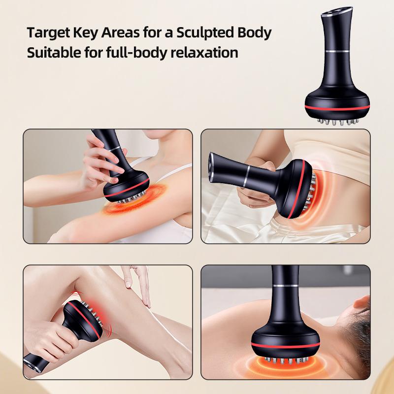 【Valentine's Day Gift】 Electric massage brush - FullBody Abdomen, Leg, Back and Shoulder Massage,USB Charging TPE Muscle Soothing, Portable Electric massage brush, Holiday Gifts for Parents,Home Fitness Tools 16  head  massager whole body muscle fascial