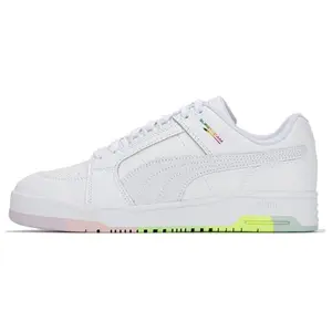 PUMA Slipstream Lo Easter Leather Sneakers for Men and Women – Lightweight, Cushioned, Durable, Low-Top White Shoes Verifiable, with credentials and supporting global authentication