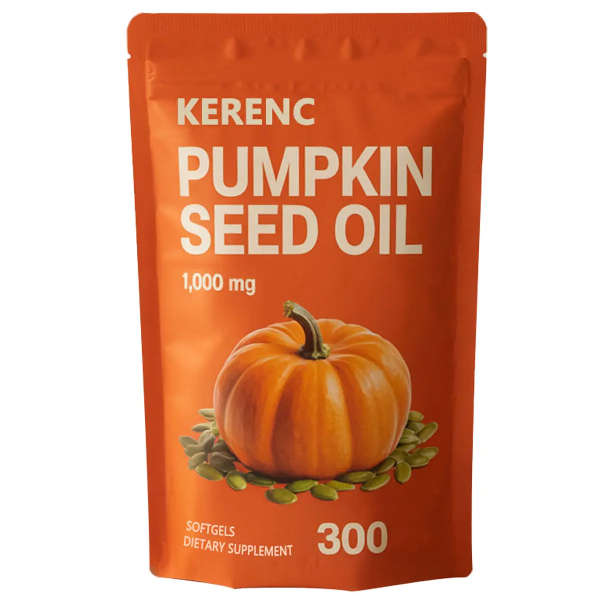 Pumpkin Seed Oil with Saw Palmetto Capsules | Cold Pressed, Pure Virgin Oil, Essential Fatty Acids & Phytosterols | 300 SoftgelsSupports Hair, Urinary, Bladder & Prostate Health | Non-GMO