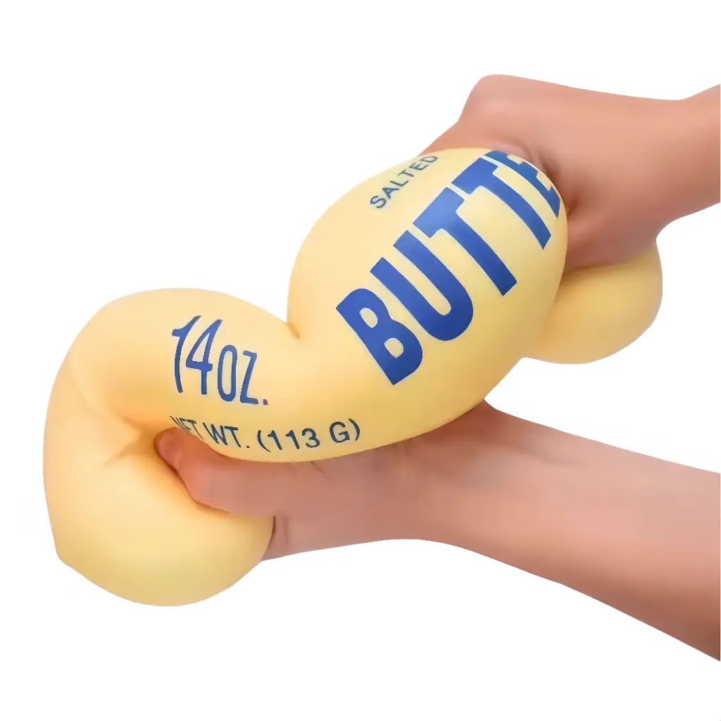 9.4 Inch (24cm) Jumbo Butter Stick Fidget Toy, Ultra Soft with Quick Rebound Flour Filling, Addictively Satisfying Calming Sensory Toy, Perfect for Birthday & Party Gifts