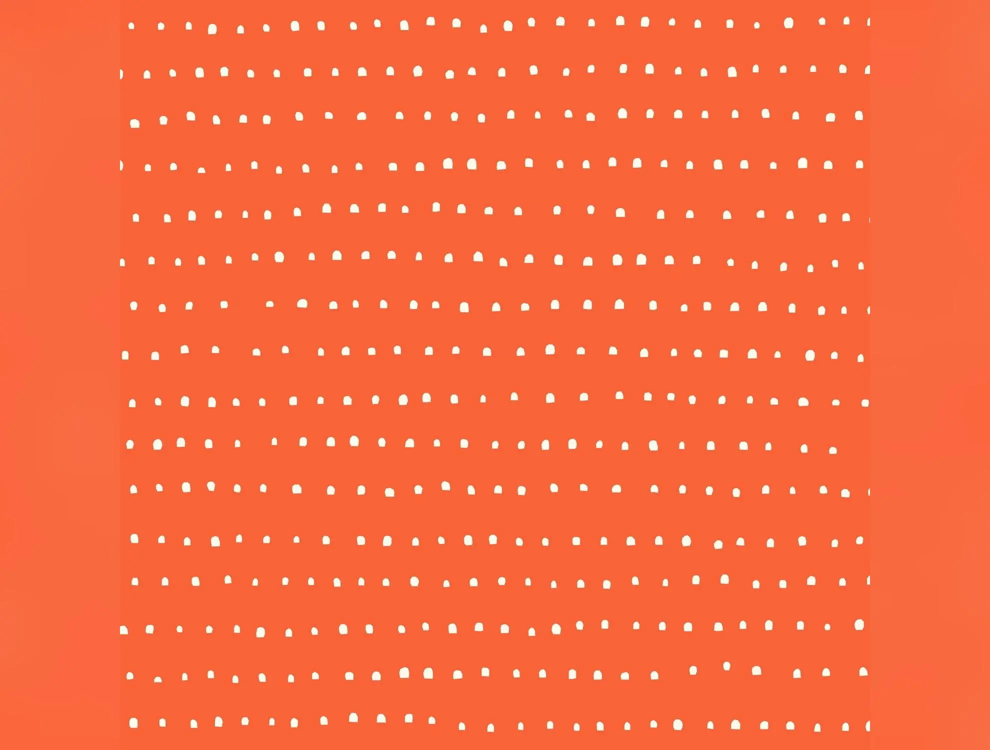 Organic Lumps Tomato by Little House Cottons - Organic Cotton Poplin Fabric (half yard)