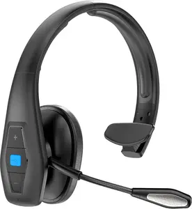 Noise Cancelling  Headset V5.1, 35Hrs  Talktime CVC8.0 Dual Mic Hands-Free  Headset,  Headphones with Mute Button for Cell Phones Business  Office Trucker