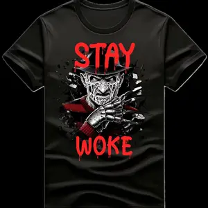Freddy Stay Woke DTF Transfer | Ready to Press Tshirt Transfers, Custom, Art, Crafts, Halloween