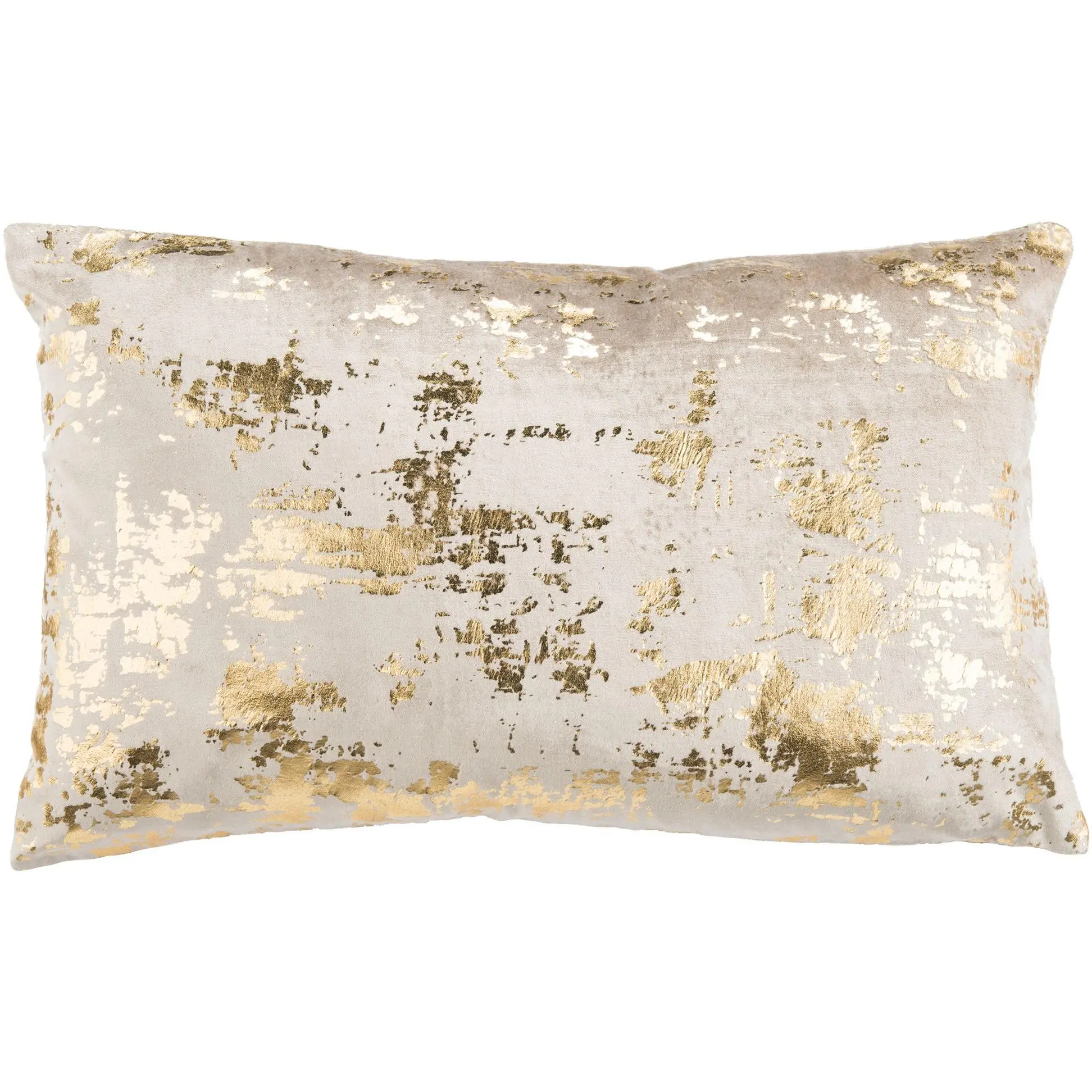 Safavieh Edmee Gold Metallic 12" x 20" Pillow