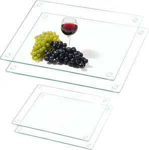 [Waste Container Included] Acrylic Cutting Board with Bin - Cooking & Meal Prep - Durable Acrylic - Cooking & Meal Prep - Durable Acrylic