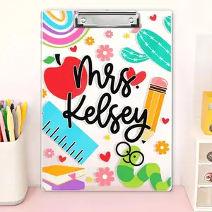 Personalized Teacher Gift, Custom Clipboard With Teacher Name, School Teacher Name Clipboard, Teacher Appreciation Gift, Back To School Gift