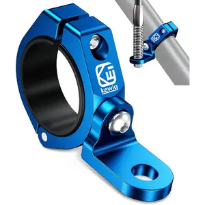 UTV Whip Light Mount, Sturdy Aluminium Alloy UTV Whip Flag Mount, 360? Rotating Adjustable Off-Road Light Bar Mounting Bracket for 1.5" / 1.65" / 1.75" / 1.85" / 2" Roll Cage (1 PC, Blue)