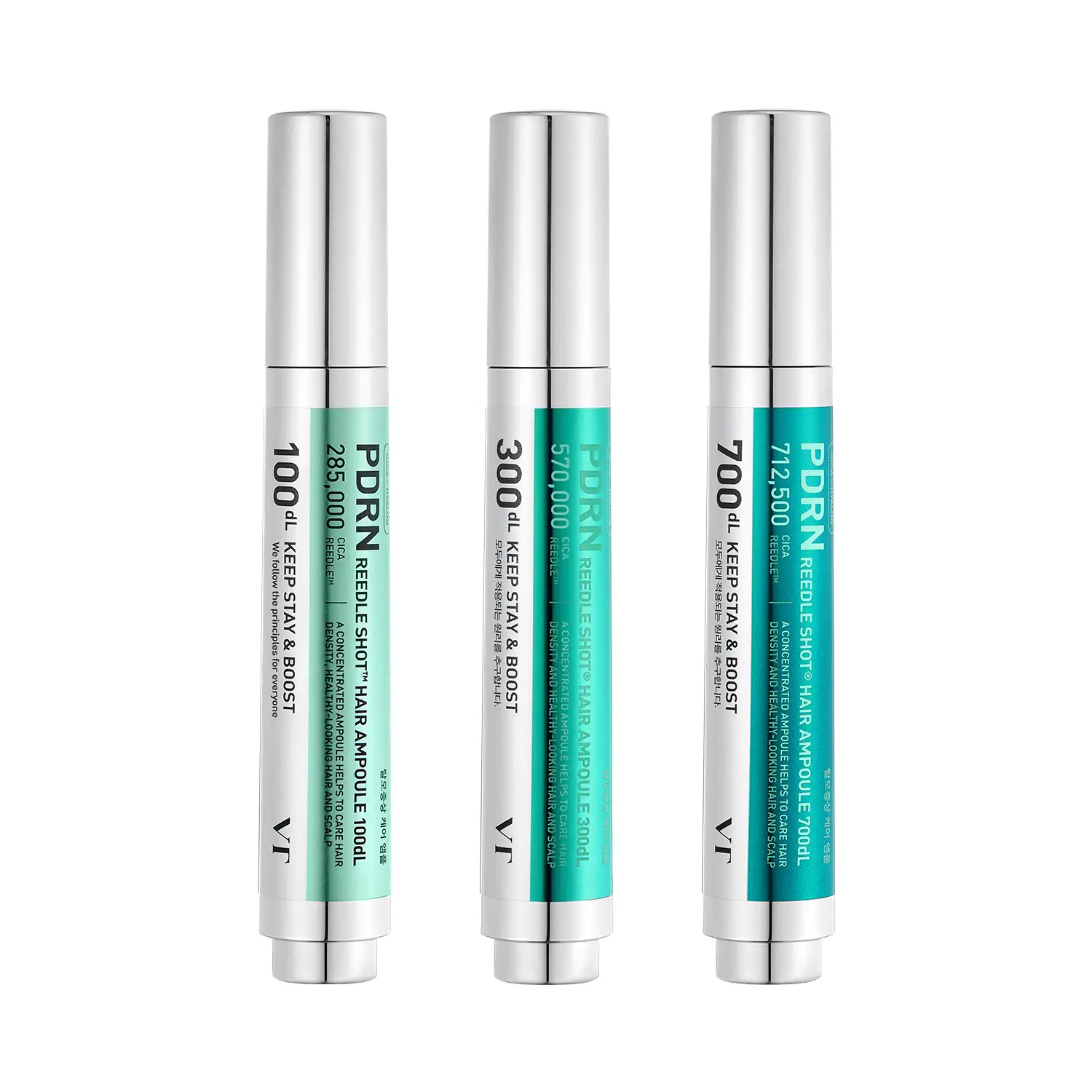 [Official VT Cosmetics] PDRN Reedle Shot Hair Ampoule 100dl 300dl 700dl 15ml | Hair Growth Hair loss treatment ampoule serum