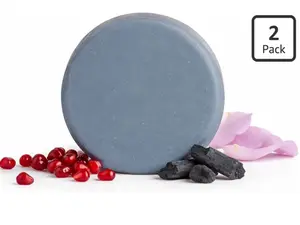 DEWVIA - 4-in-1 Facial Soap Bar Cleanser, Korean Skincare Face Cleansing Bar with Niacinamide, Charcoal, Honey, Olive Oil and Hyaluronic Acid, Gentle Daily Facial Cleanser Soap (2 Piece)