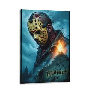 Horror Jason Voorhees Portrait Collection Poster Wall Art Decor