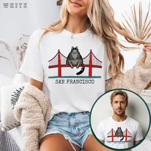 Project Hail Mary 2026 Ryan Gosling B Kliban Cat San Francisco Golden Gate Shirt
