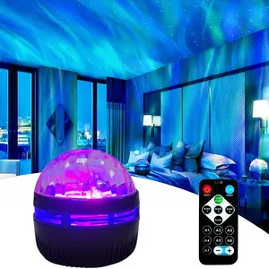 Aurora LED Star Projector with Remote Control -7 Galaxy Lighting Effects, USB Powered Night Lights, Suitable for Bedroom, Camping, Wedding, and Home Decor - Perfect Christmas Gift Audio Lens Starry Watch