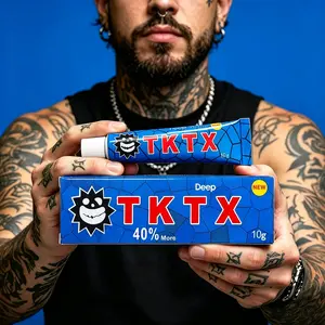 Professional Tattoo Numbing Cream | Maximum Strength Tattoo Pain Relief Cream, 4–8 Hours Long Lasting Deep Numb Tattoo Cream, Topical Anesthetic Cream for Tattoo, Waxing & Microneedling