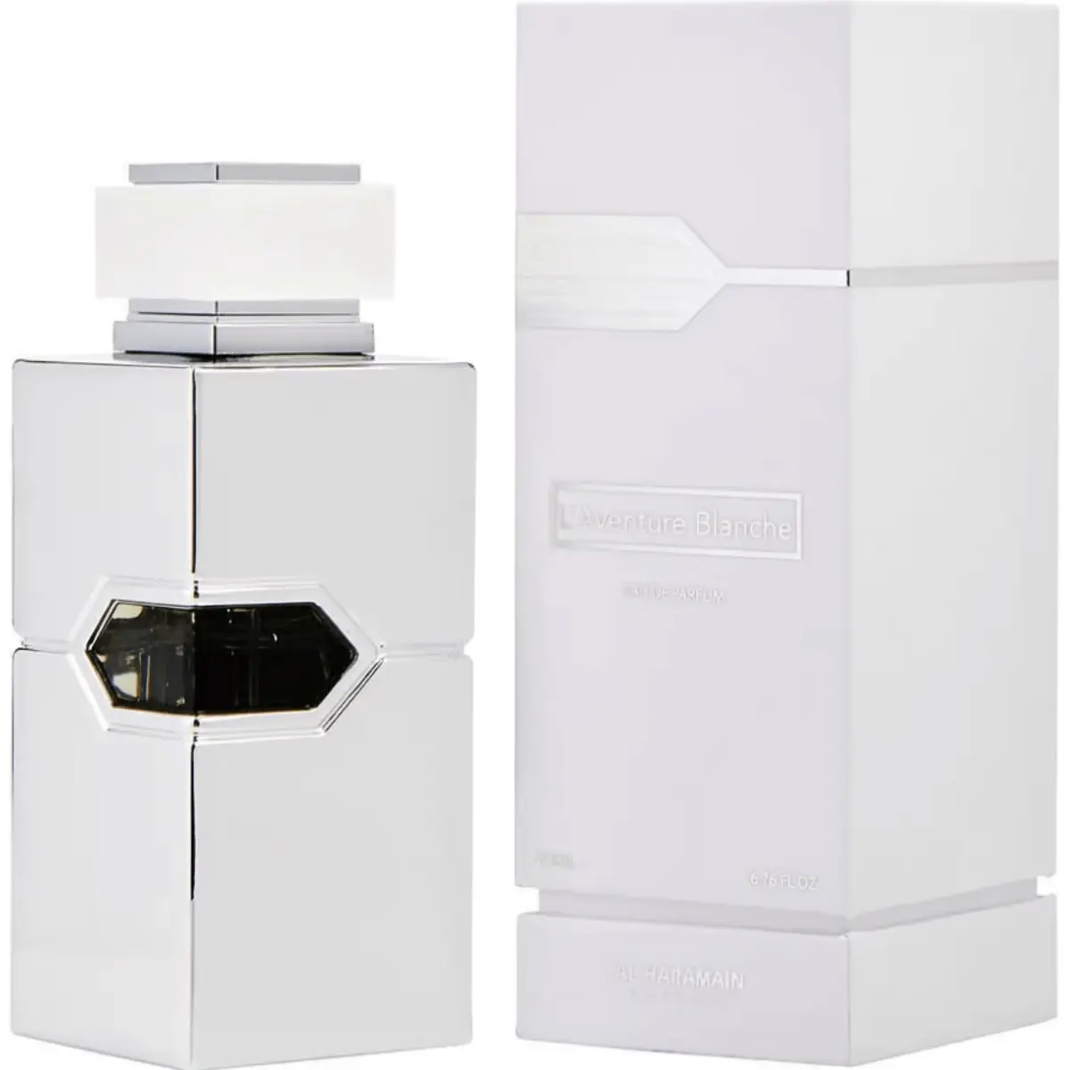 AL HARAMAIN L'Aventure Blanche EDP Perfume Spray - 6.7 oz Unisex Citrus-Floral Fragrance with Lemon, Bergamot, Jasmine Notes