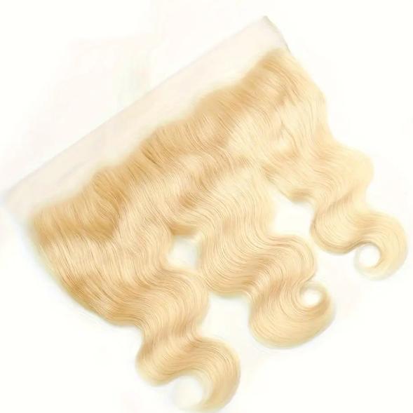 "13x4 Ear-to-Ear Body Wave 613 Blonde Lace Frontal Closure, 100% Human Hair 8-20 Inch, Natural Look & Free Parting, High Quality for Ethnic Sleek Hairstyles "	