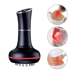 Electric massage brush — Full-body abdominal, leg, back, and shoulder massage; USB charging; TPE muscle soothing; portable electric massager; holiday gifts for parents; home fitness tool; 16-head massager for whole-body muscle and fascia